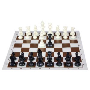 International Competition Chess Set Portable Large 4 Extra Queens 97mm