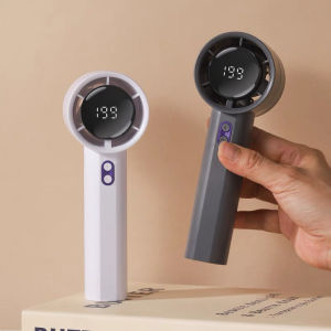 Portable Handheld Mini Silent High-Speed Digital Display Table Fan Outdoor Cooling Fan Home Garden Use Handheld Fan