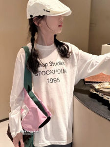 Bora Childrens Long Sleeve Cotton T-Shirt Pure Cotton Base Layer Shirt for Girls Spring Summer Autumn Season Korean Style