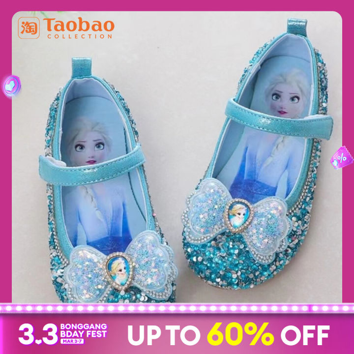 Elsa Princess Shoes Girls Summer 2023 New Frozen Elsa Elsa Soft Bottom