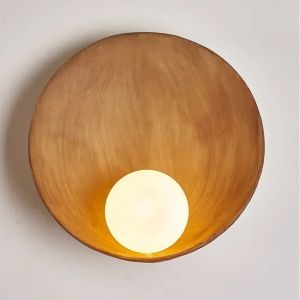 Japanese Style Wall Light Resin Shell Wall Lamp Creative LED Indoor Lighting Room Decor Homestay Bedroom Corridor Wall-mounted Sconces