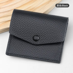 Ultra-Thin Genuine Leather Card Holder Wallet Mens Mini Storage Pouch Lightweight Compact Business ID Case Slim Pocket Organizer