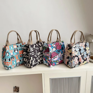Túi Đựng Cơm Trưa Phong Cách Nhật Bản Dễ Thương Túi Vải Canvas Cầm Tay Cho Nhân Viên Văn Phòng Đi Làm Túi Đựng Cơm Trưa Đi Chơi Thường Ngày