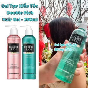 Gel tạo kiểu tóc Double Rich Hair Gel 250mlGel tạo kiểu tóc khô nhanh không bết dính chính hãng