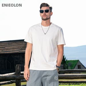 Enjeolon | Áo Thun Nam Tay Ngắn Mùa Hè Heavyweight CoolTech Thêu Collage