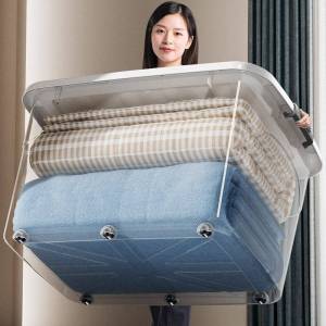 MOLORE | Large Capacity Transparent Reinforced Wheeled Storage Box