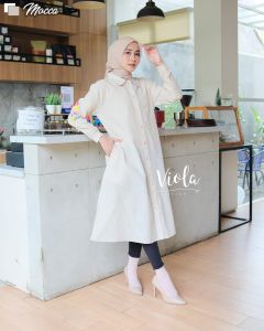 LUNETA MIDI DRESS ORY VIOLA HIJAB/LUNETA MIDI KATUN MIX BORDIR