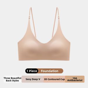 TONERCE | Seamless Lifting Gather Small Chests Reducing Side Breast Anti Sagging Beautiful Back One-piece Bra