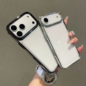 Luxury Plating Clear Armor Shockproof Phone Case For iPhone 17 Air 16 E 15 14 13 12 11 Pro Max Max Plus Anti-drop Bumper Cover