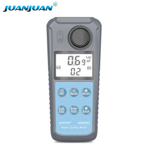 เครื่องวัดความขุ่นแบบดิจิตอลเครื่องวัดคุณภาพแบบ AE86065 0-1000NTU หลายพารามิเตอร์น้ำ AE86063สำหรับตู้ปลาและสระว่ายน้ำ