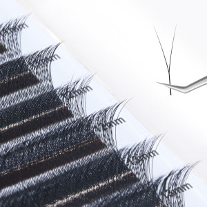 NATUHANA 2D Y Lashes Premade Volume Fan Eyelash Extensions C D Curl Natural Soft Single Tip 2D Y Individual False Eyelashes