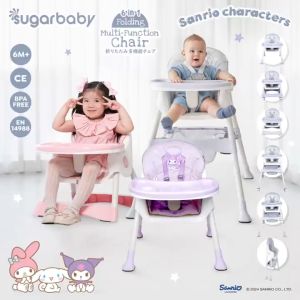 Sugar Baby 6-in-1 Folding Multi-Function High Chair Sanrio Collection Kursi Makan Bayi