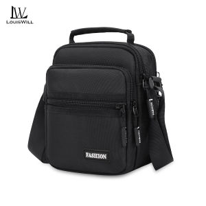 LouisWill Men Bag Fashion Shoulder Bag Cross Body Bag Casual Handbag Multiple Pocket Design Large Capacity Waterproof Lightweight Casual Sport Street Bag