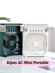KIPAS ANGIN PENDINGIN MINI AC/ AIR COOLER MOBIL DAN RUANGAN/ KIPAS ANGIN PENDINGIN DENGAN SPRAY AIR