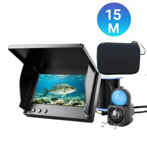 4.3 Inch IPS HD Ice Fishing Underwater Camera Infrared Night Vision 15M/30M Cable Monitor for Winter Lake Fishing