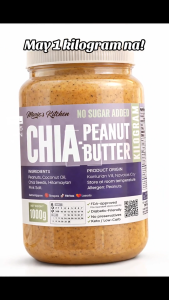 1kg No Sugar Chia-Peanut Butter Diabetic-Friendly Purong Mani Walang Halo Healthy Yummy Spread