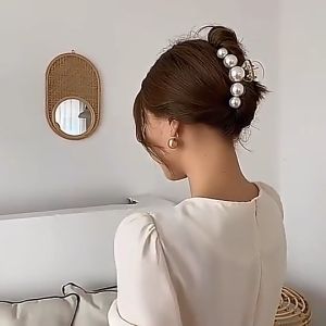 Jepit Rambut Jepitan Rambut Mutiara Fasion Korea Aksesoris Rambut Jedai Rambut Besar Pin Rambut