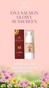 LAMOUR SKINCARE DNA SALMON SUNSCREEN SPF 50 UV FILTER MELINDUNGI KULIT DARI UV A DAN UV B
