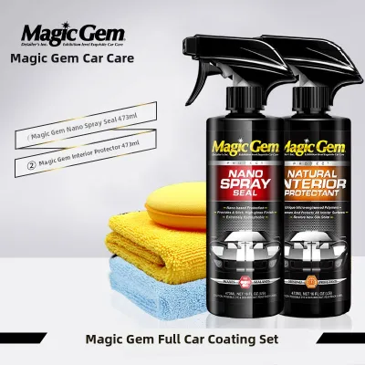 Magic Gem | Nano Crystal Car Coating Spray Liquid for Black and White Cars