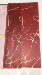 Flower Wrapping Gold Marble Cellophane Waterproof Kertas Buket Bunga KB20