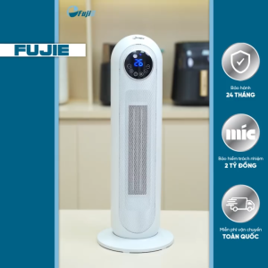 Quạt sưởi gốm Ceramic để sàn FujiE CH-2300 1200W/2200W 15-20m2 3 chế độ màn hình LCD xuất xứ chính hãng