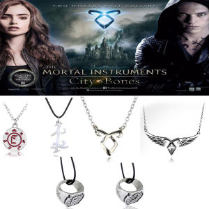 The Mortal Instruments City of Bones necklace vintage Angelic Power Runes Shadowhunters pendant men and women Gift