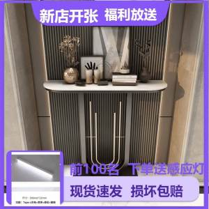 Narrow Console Tables Long Table Hallway Cabinet Table Porch Console Table Long Table Light Luxury New Chinese Super Narrow Console Tables New Product 玄关桌