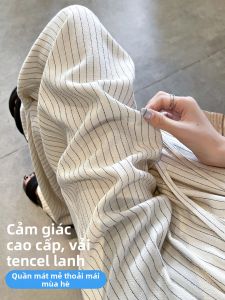 La Chapelle | Quần Dài Tay Rộng Cao Waist Cotton Linen Cho Cô Nàng Nhỏ Mùa Xuân Hè