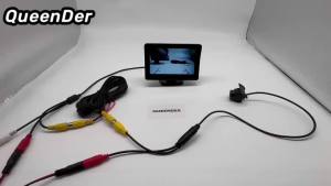 4.3-Inch Backup Camera System Kit with 4 LED Lights HD Adjustable Angle Easy to Install Rearview Backup Camera System