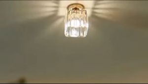 LAMPU HIAS PLAFON KRISTAL MEWAH KOTAK BULAT / LAMPU LANGIT LANGIT