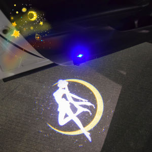 Đèn Chào Mừng Không Dây Hình Vòng Cung Ma Thuật Chiến Sĩ Mỹ Nữ Thỏ Nước Mặt Trời Đèn Trang Trí Xe Hơi Lắp Đặt Tại Cửa