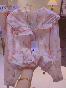 Lightweight Ice Silk Floral Print Womens Summer New Style Loose Fit Sun Protection Hooded Jacket Elegant Casual Outerwear