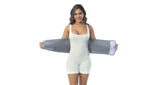 SUNVENO Postpartum Belly Band Girdle for Postnatal Adjustable Belly Wrap C-section Recovery Binder Abdominal Support Back Pain Relief