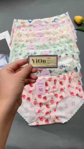 Quần lót thun tăm họa tiết dễ thương cạp chun chống tụt QS022 YiOn Underwear
