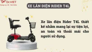 Xe điện RIDER T4L - Hỗ trợ di chuyển