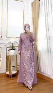 NEW - ERINA DRESS CERUTY MIX BRUKAT PAYET KONDANGAN GAMIS BRUKAT GAUN TERBARU 2024