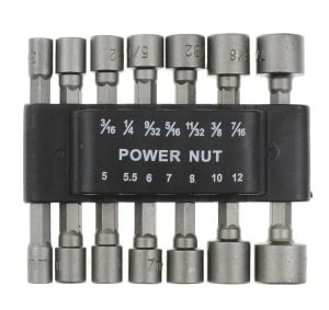 14Pcs Powerful Nut Driver Socket Set 1/4" Hex Shank Screw Sleeve Pneumatic Air Screwdriver Bits for Drill Impact Repair Tools