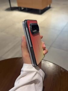 Luxury Gradient Orange Leather-like Simple New Anti-drop Mobile Phone Case for Huawei PurAX Max