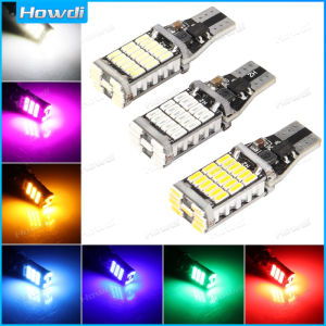 【Howdi Car Outlets】1pc T15 4014 45SMD Led Car W16W White Canbus LED DC 12V Backup Reverse Lights Parking Light