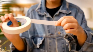 1PCS 50M Masking Tape White 10mm-50mm Single Side Tape Adhesive Crepe Paper for Oil Painting Sketch Drawing Supplies Car Paintin