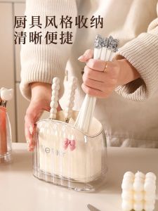 Kitchen Utensil Storage Box Spoon Chopsticks Draining Rack Home Use Dining Accessories Organizer Chopstick Holder Display