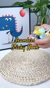 Creative Hook Free Punch Wall Sticker Seamless Hook Key Placement Classification For Kitchen Bathroom Self Adhesive Strong Sticky Hook Waterproof Sticky Hook Wall Hanger Socket Sticking Hook Solid Color Hook