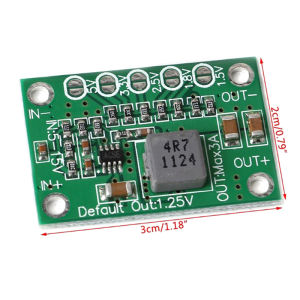 DC-DC Step-Down Power Regulator Module Input 5-16V Output Optional 1.25V/1.5V/1.8V/2.5V/3.3V/5V Maximum Current 3A