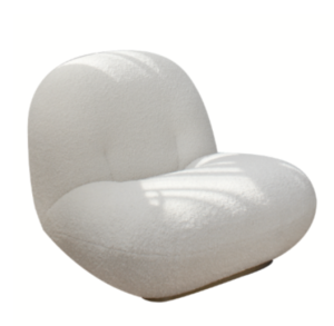 Scandinavian Style Flannel Velvet Sofa Chair Light Luxury Cloud Designer Single Person Chair For Living Room Home Use