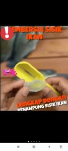 Alat Pembersih Pengupas Penyisik Pisau Kerokan Kupas Sisik Ikan