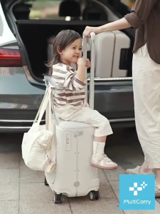 NEW18/20/24 inch Kids Luggage Trolley Travel Suitcase Sit And Ride Childrens Travel Password Carry Bag