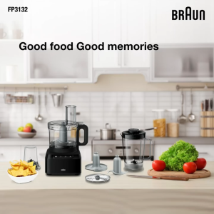 Braun PureEase Food processor FP 3132 BK (Comes with local Singapore warranty)