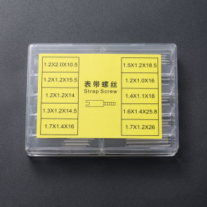 50/100 Chiếc Vít Inox Chân Cho Đồng Hồ Rolex Dây Kim Loại Dụng Cụ Sửa Chữa Bộ Đồng Hồ Phần Phụ Kiện