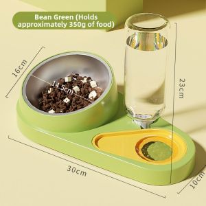 HOOPET | Dual-use Automatic Drinking and Feeding Cat Bowl