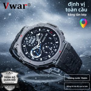 T-Rex 3 Đồng Hồ Thông Minh 48Mm GPS La Bàn Đo Độ Cao 10ATM Chống Nước Quân Sự Cuộc Gọi Bluetooth Theo Dõi Sức Khỏe Máy Đo Nhịp Tim